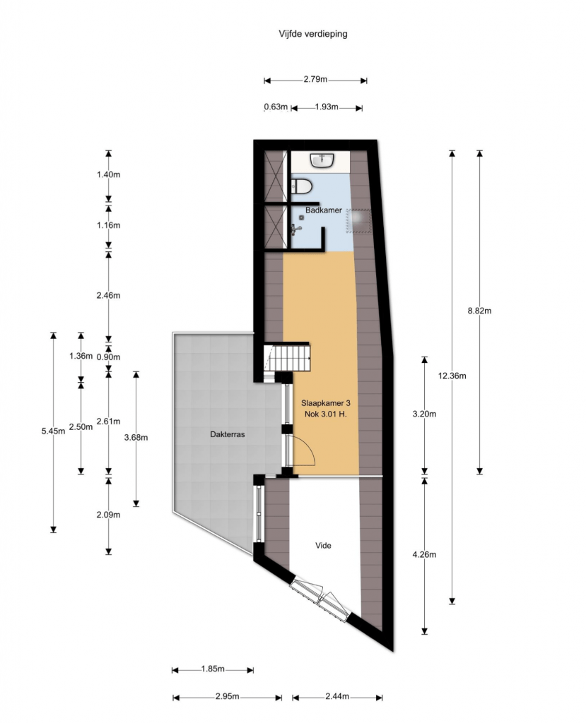 Spuistraat 253 - Top Floor Outlay